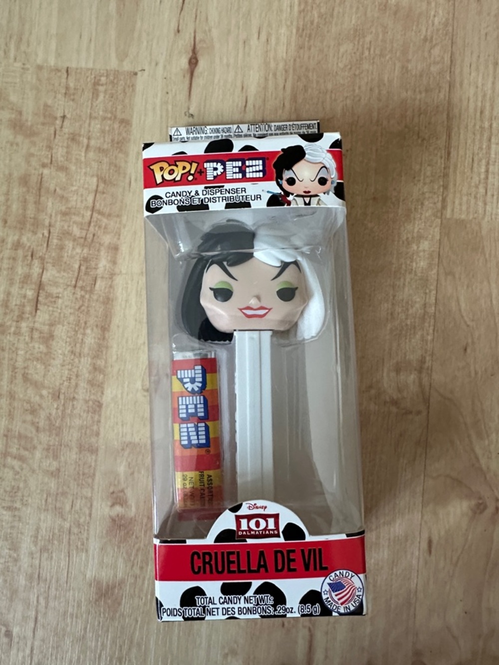 Funko Pop! PEZ Cruella de Vil Candy Dispenser - Black & White
